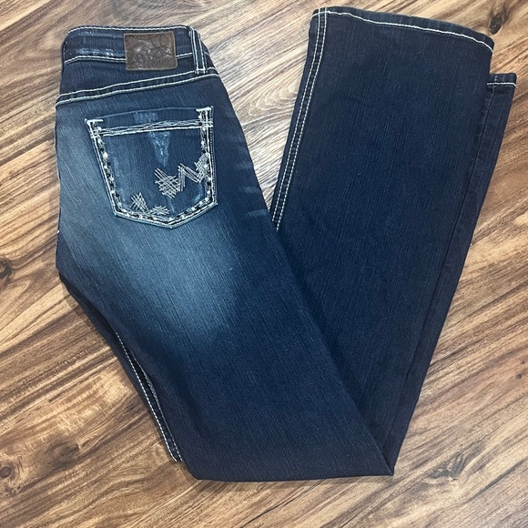BKE Dark Indigo Boot Cut Jeans - Picture 2 of 6